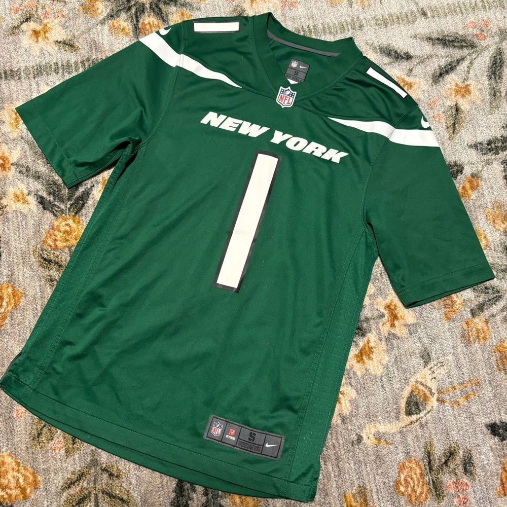 🏈 Men's New York Jets Ahmad Sauce Gardner Nike Green Player Game Jersey